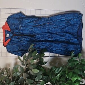 NIKE x Gyakusou Undercover Blue Snakeprint Sleeveless Hoodie - S